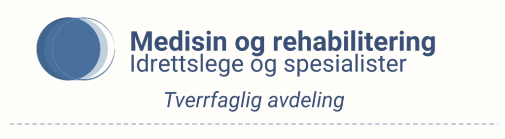 Logo Kostholdsendring, avdeling Medisin og rehabilitering (tverrfaglig avdeling). Lege / idrettslege / fysikalsk medisiner